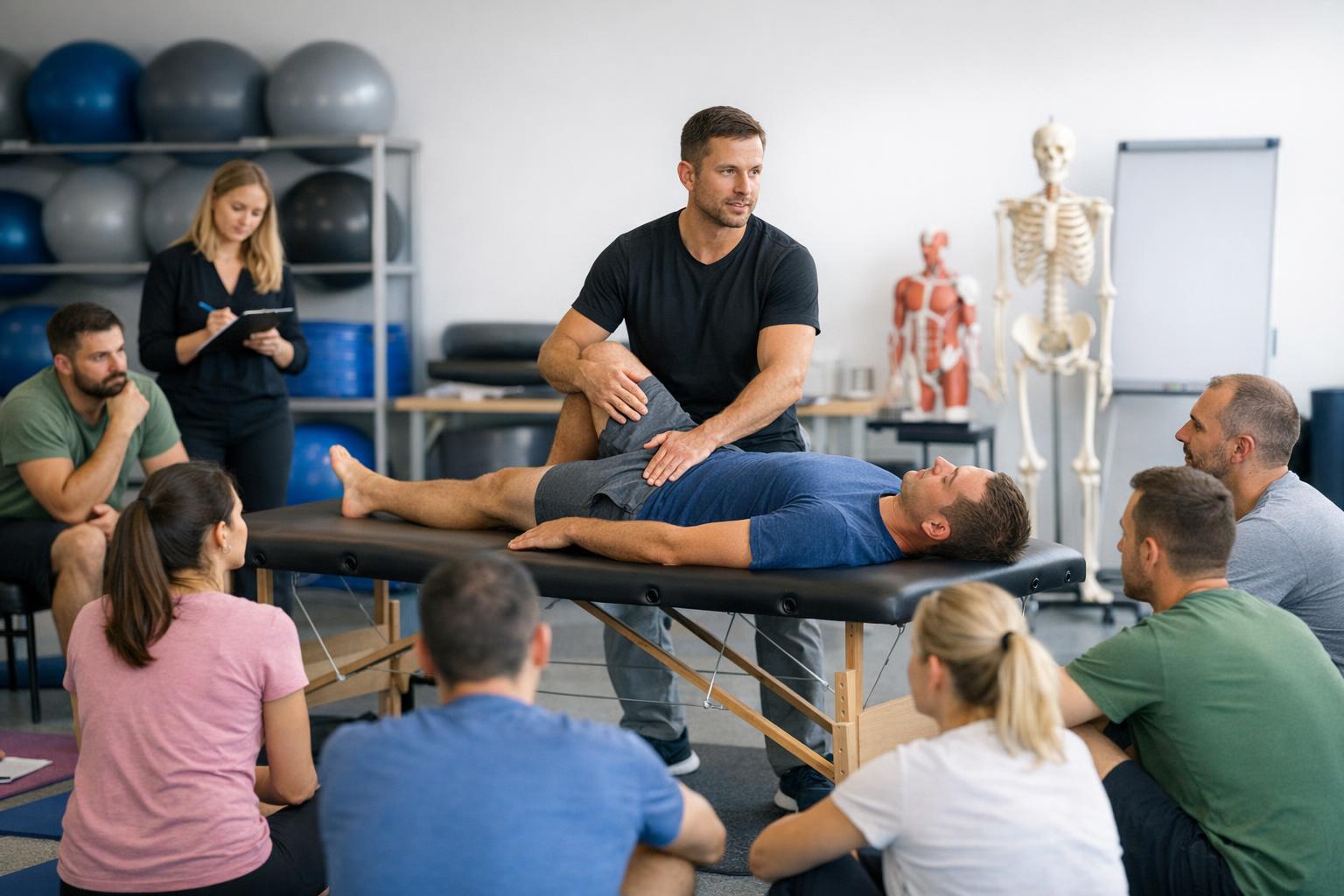 zdjęcie-szkolenia-fizjoterapeutycznego-grupa-na-warsztatach