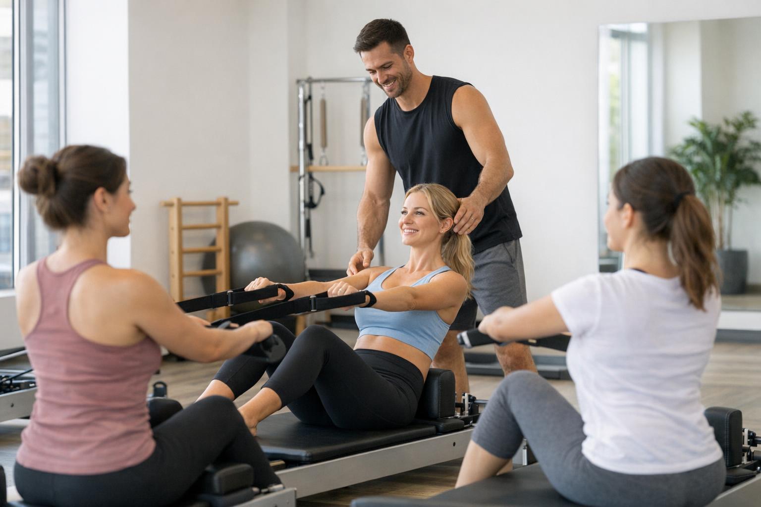 zajęcia pilates w małej grupie z instruktorem