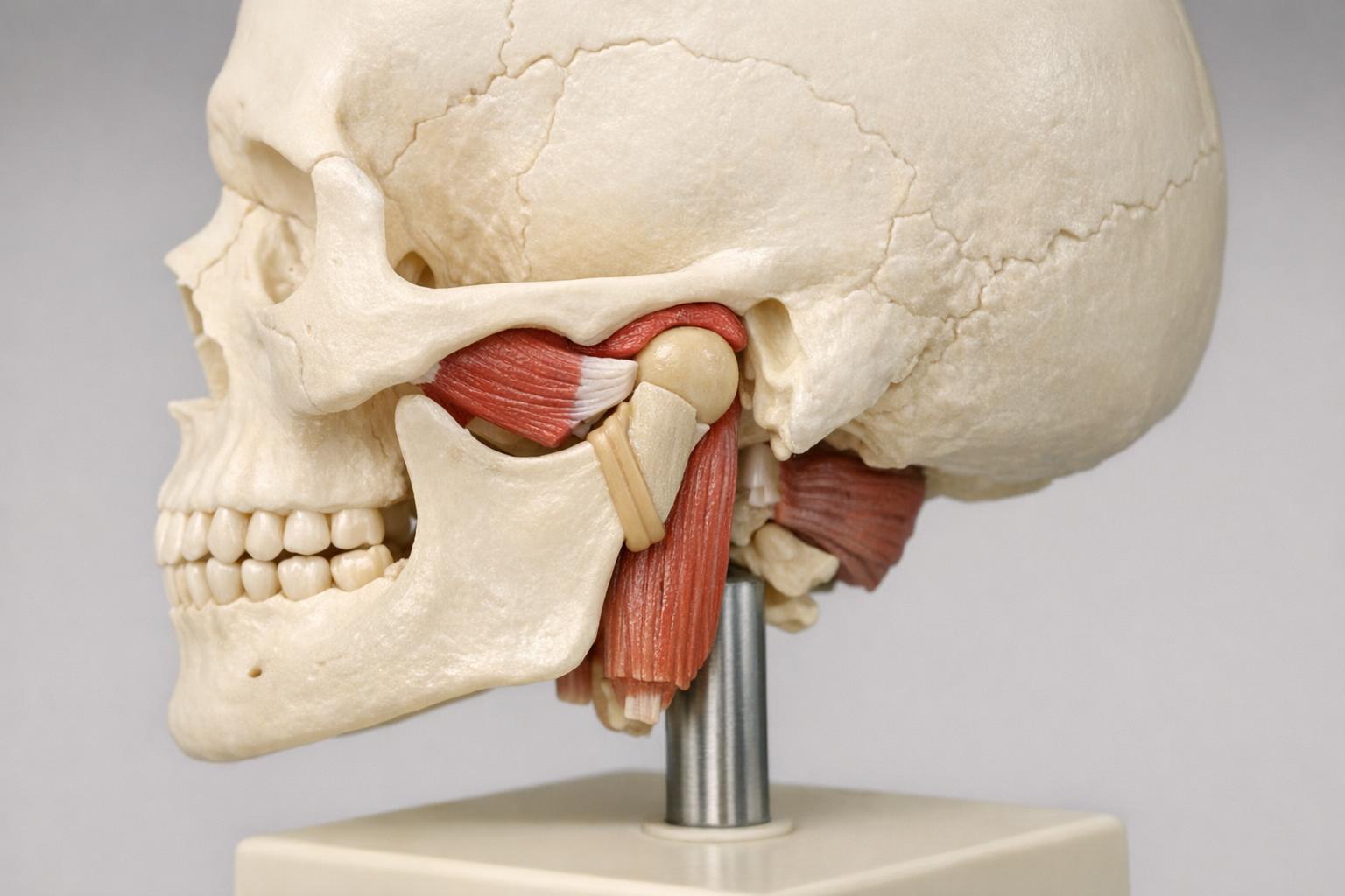 zdjęcie anatomiczny model stawu skroniowo-żuchwowego